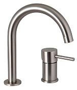 Remer X Style Смеситель для раковины, без д/к, высота излива 14 см, цвет: nichel spazzolato opaco X57NPO