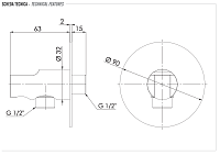 Remer Шланговое подключение с держателем душа, цвет: nichel spazzolato 337XNP