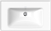 Duravit D-Neo Раковина встраиваемая сверху 80х48x16,5h см, с переливом, цвет: белый глянцевый 2367800060
