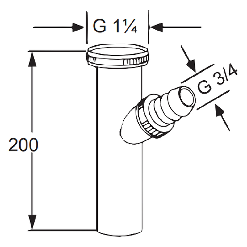 Kludi Регулируемая труба для шланга 20 см, цвет: хром 1046205-00