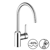 Kludi Bingo Star Смеситель для кухни, поворотный излив, с байонетным креплением, цвет: хром 428570578