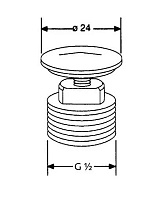 Kludi Заглушка G 1/2 для гермитизации неиспользуемых настенных соединений 7034605-00