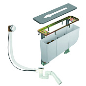 Kludi Монтажный блок для смесителя на 3 отверстия, цвет: белый 7880205-00