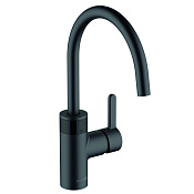 Kludi E-Go Электронный смеситель для кухни рычажный, литиевая батарея, цвет: черный матовый 422106675