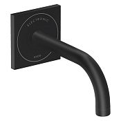 Axor Uno Смеситель для раковины встр., сенсорный, внешняя часть, излив 16,5 см, цвет: матовый черный 38119670