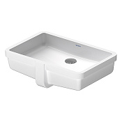 Duravit Vero Раковина встраиваемая снизу 52.5x35.5 см, с переливом, цвет: белый глянцевый 03304800001