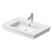 Duravit White Tulip Раковина накладная 75x49x15.5h см, с переливом, цвет: белый глянцевый 23637500001
