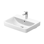 Duravit No.1 Раковина подвесная 60x46x17.5h см, с переливом, цвет: белый глянцевый 23756000002