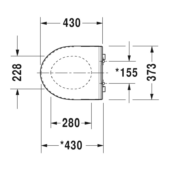 Duravit DuraStyle Сиденье для унитаза без микролифта, цвет: белый глянцевый 0020710000