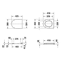 Duravit Qatego Сиденье для унитаза c микролифтом, цвет: белый глянцевый 0027490000