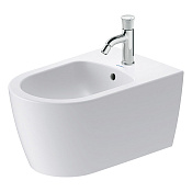 Duravit Bento Starck Box Биде подвесное 37x57 см, с переливом хром, цвет: белый матовый 2276153000
