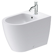 Duravit Bento Starck Box Биде напольное 37x60 см, с переливом хром, цвет: белый матовый 2299103000
