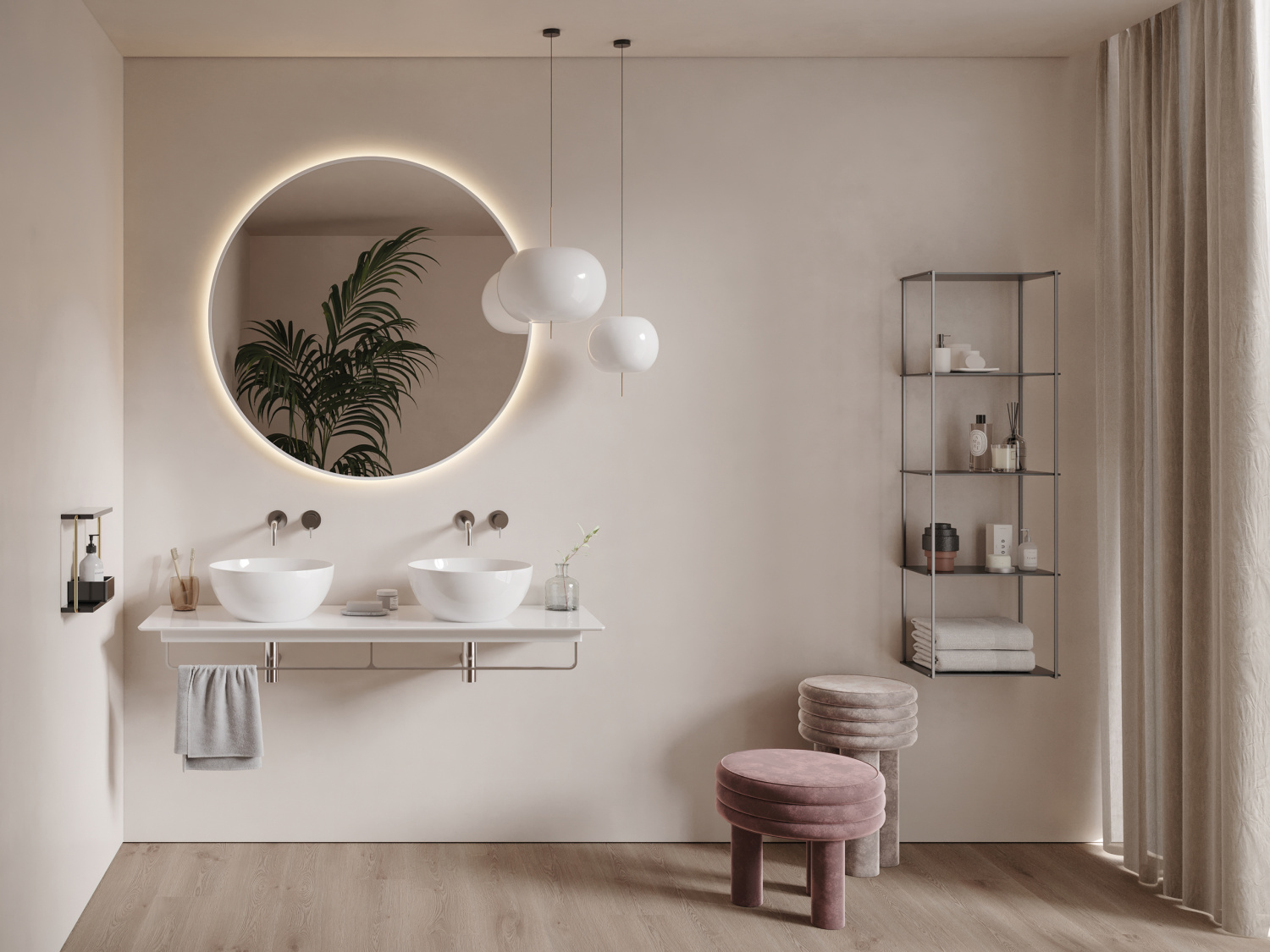 Catalano Sfera Раковина чаша d42x16h см, без перелива, покрытие Cataglaze, цвет: белый глянцевый 0523430001