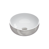 Catalano Gold & Silver Раковина чаша d42x16h см, без перелива, Cataglaze, цвет: серебро/белый глянц. 0523430041