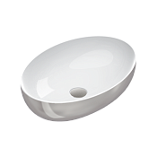 Catalano Gold & Silver Раковина чаша 60x42x16h см без перелива Cataglaze, цвет: серебро/белый глянц. 0522600041