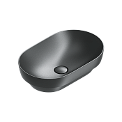 Catalano Sfera Раковина чаша 55x35x14h см, без перелива, покрытие Cataglaze, цвет: черный матовый 0524550022