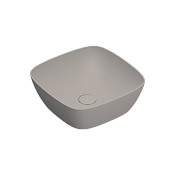 Catalano Alvea Раковина чаша 40x40x14h см, без перелива, покрытие Cataglaze, цвет: tortora матовый 0622400032