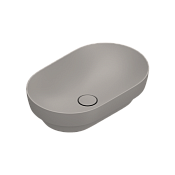 Catalano Sfera Раковина чаша 55x35x14h см, без перелива, покрытие Cataglaze, цвет: tortora матовый 0524550032