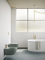 Catalano Sfera Унитаз подвесной безободковый 35x55 см, смыв торнадо, Cataglaze, цвет: acqua матовый 0511550028