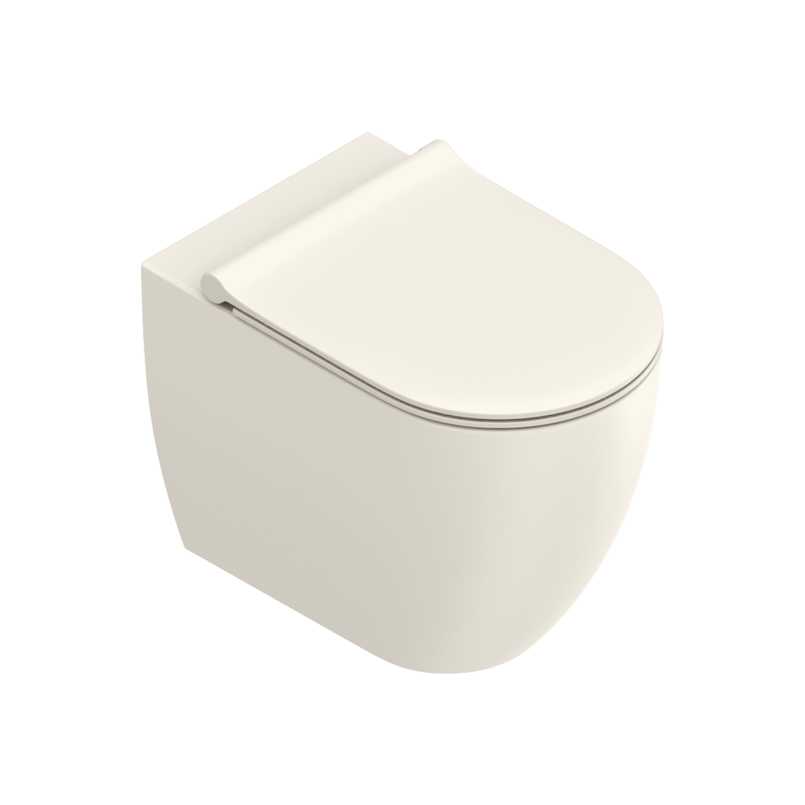 Catalano Sfera Унитаз приставной безободковый 35x55 см, смыв торнадо, Cataglaze, цвет: lino матовый 0514550030