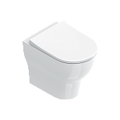 Catalano Sfera Унитаз приставной безободковый 35x52 см смыв торнадо Cataglaze, цвет: белый глянцевый 0512420001