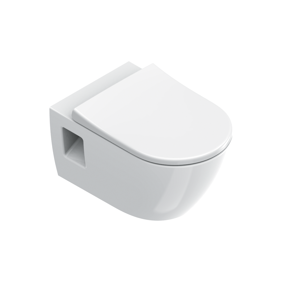 Catalano Sfera Унитаз подвесной безободковый 35x55 см смыв торнадо, Cataglaze, цвет: белый глянцевый 0511650001