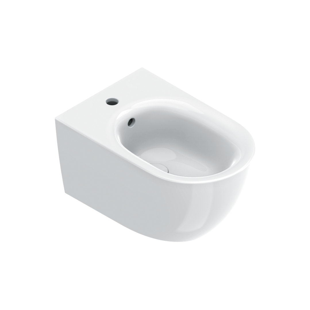 Catalano Sfera Биде подвесное 35x55 см, 1 отв с переливом, покрытие Cataglaze, цвет: белый глянцевый 0518551001