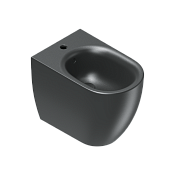 Catalano Sfera Биде приставное 35x55 см, 1 отв., с переливом, покр. Cataglaze, цвет: черный матовый 0519551022