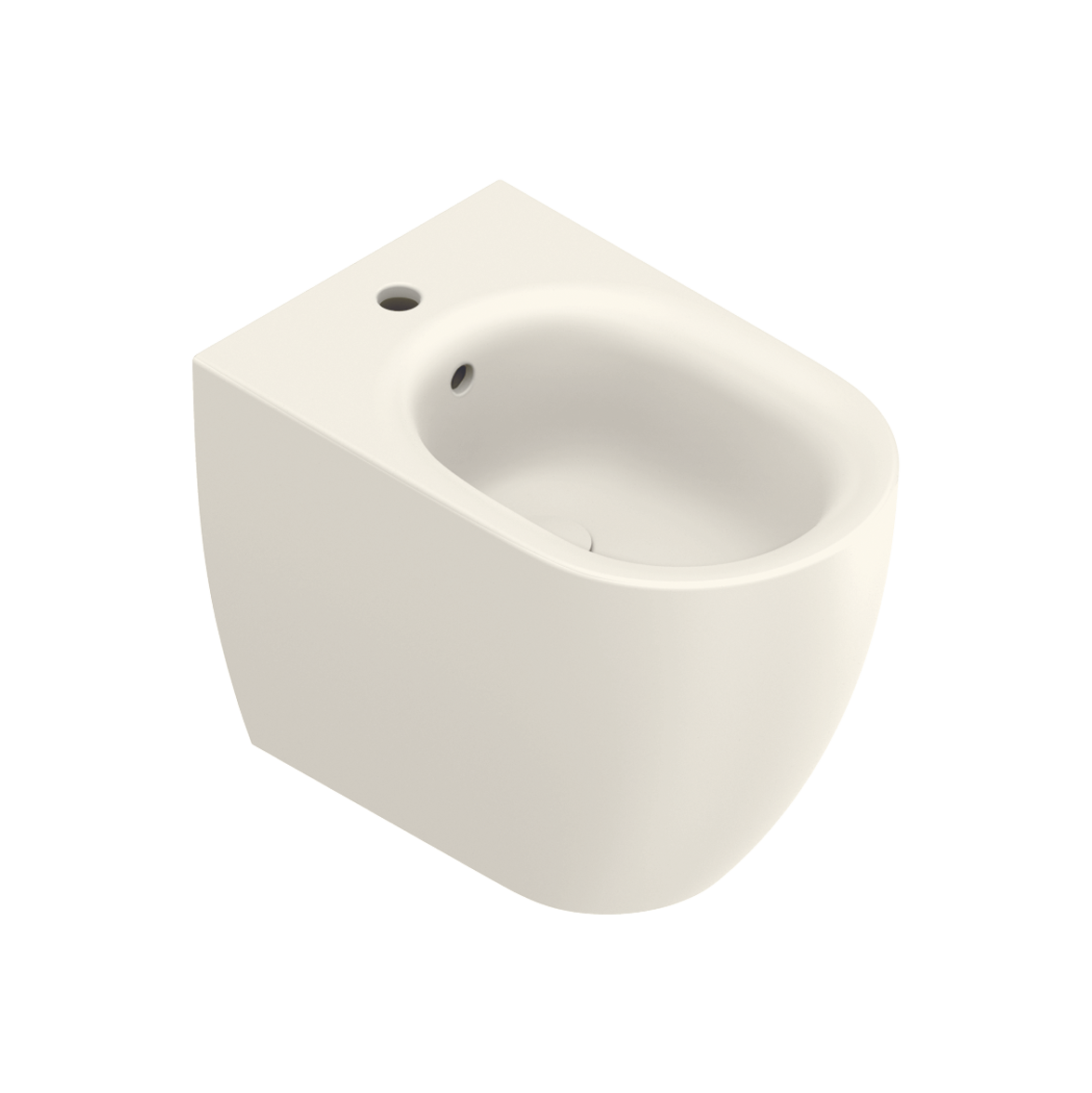 Catalano Sfera Биде приставное 35x55 см, 1 отв., с переливом, покр. Cataglaze, цвет: lino матовый 0519551030