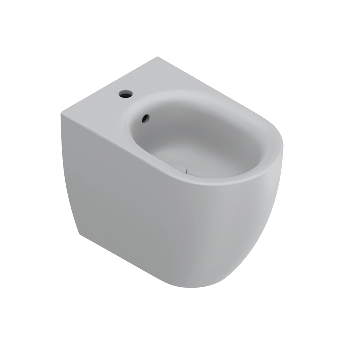 Catalano Sfera Биде приставное 35x55 см, 1 отв., с переливом, покр. Cataglaze, цвет: цемент матовый 0519551023