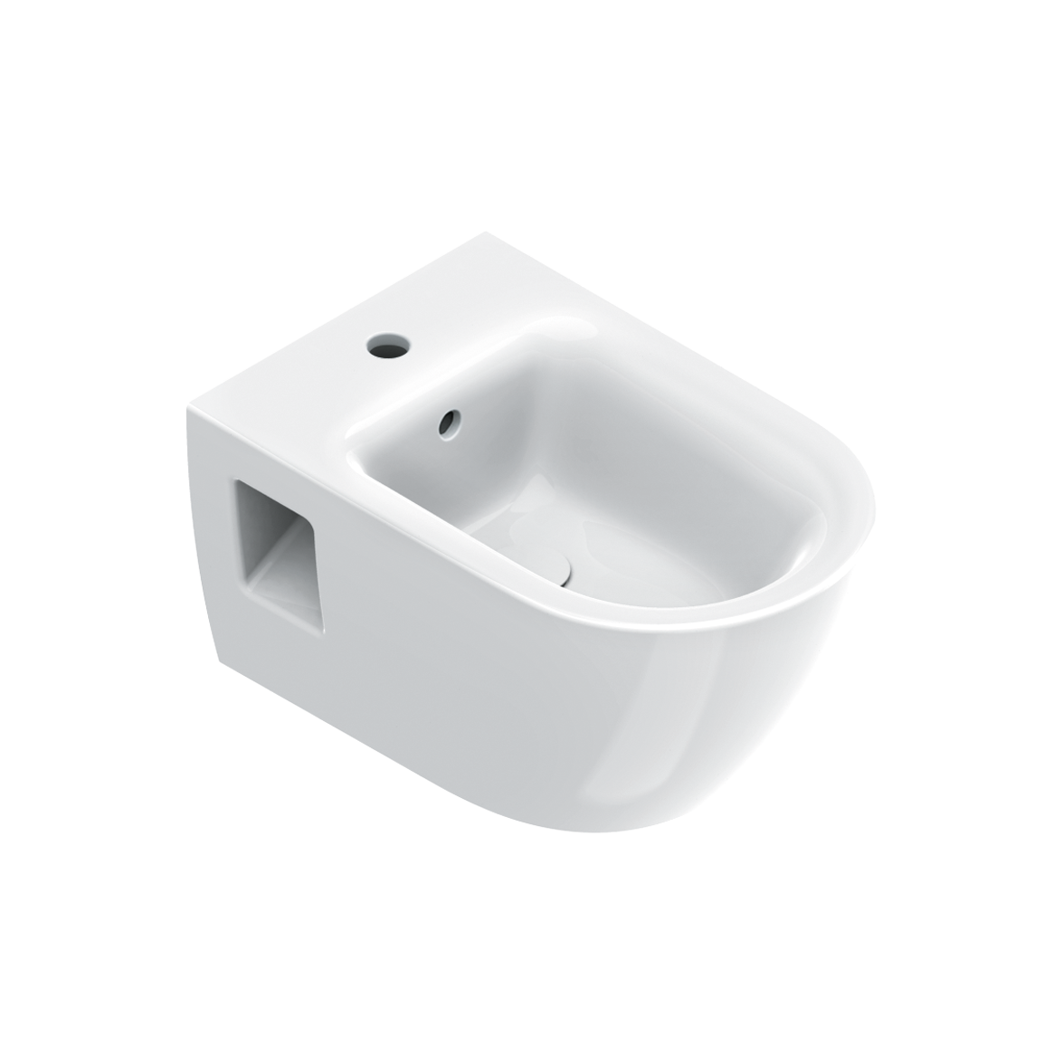 Catalano Sfera Биде подвесное 35x55 см, 1 отв с переливом, покрытие Cataglaze, цвет: белый глянцевый 0518651001