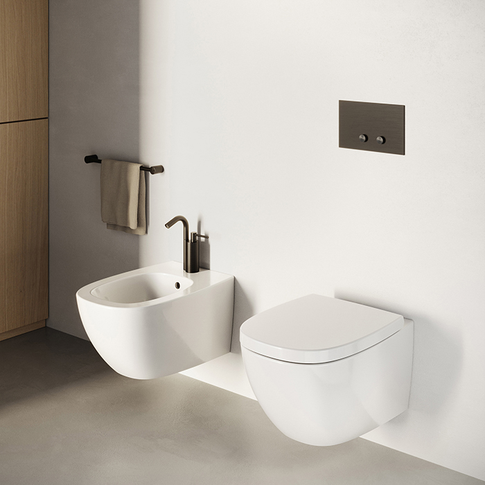 Catalano Alvea Биде подвесное 36x53 см, 1 отв с переливом, покрытие Cataglaze, цвет: белый глянцевый 0618531001