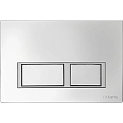 Tece Spring Кнопка смыва для унитаза с прямоугольной клавишей, 2 режима, пластик, цвет: хром глянец 9940201