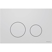 Tece Spring loop Кнопка смыва для унитаза с круглой клавишей, 2 режима, пластик, цвет: белый матовый S240926