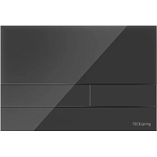 Tece Spring square Кнопка смыва для унитаза с прямоугольной клавишей, акрил, цвет: черный глянцевый S240851