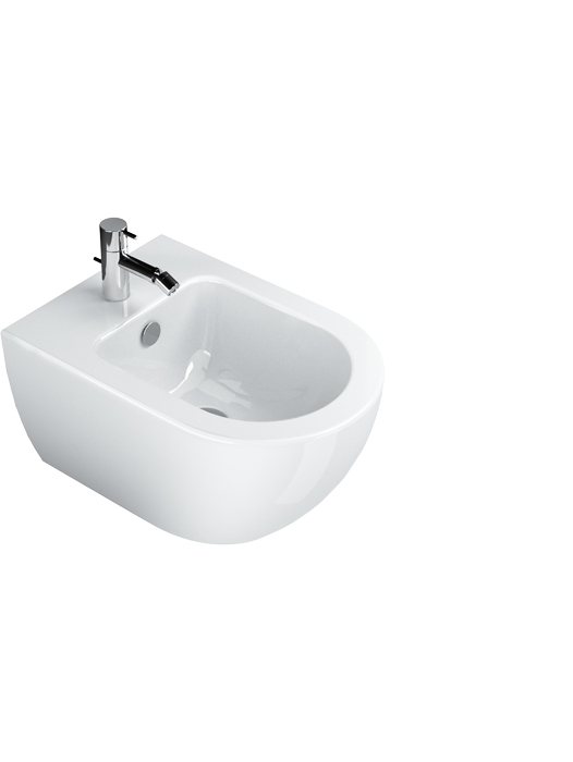 Catalano Sfera Биде подвесное 35x50 см, 1 отв с переливом, покрытие Cataglaze, цвет: белый глянцевый 0518501001