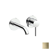 Almar Round Смеситель для раковины, внешняя часть, излив 15,5 см, цвет: PVD polished gold E210053.GO