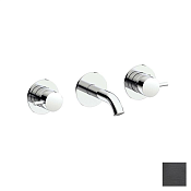 Almar Round Смеситель для раковины, внешняя часть, излив 13,5 см, цвет: PVD brushed absolute black E210055.AB