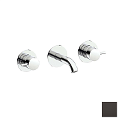 Almar Round Смеситель для раковины, внешняя часть, излив 13,5 см, цвет: PVD polished deep black E210055.DB