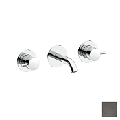 Almar Round Смеситель для раковины, внешняя часть, излив 13,5 см, цвет: PVD brushed gun metal E210055.GM