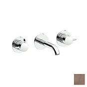 Almar Round Смеситель для раковины, внешняя часть, излив 16,5 см, цвет: PVD brushed copper E210056.CO