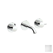 Almar Round Смеситель для раковины, внешняя часть, излив 16,5 см, цвет: matt white E210056.MW