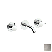 Almar Round Смеситель для раковины, внешняя часть, излив 16,5 см, цвет: nickel brushed E210056.NB