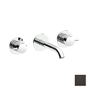 Almar Round Смеситель для раковины, внешняя часть, излив 19,5 см, цвет: PVD polished deep black E210057.DB