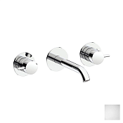 Almar Round Смеситель для раковины, внешняя часть, излив 19,5 см, цвет: matt white E210057.MW