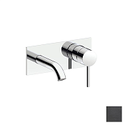 Almar Square Смеситель для раковины, внешняя часть, излив 12,5 см, цвет: PVD brushed absolute black E210074.AB