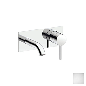 Almar Square Смеситель для раковины, внешняя часть, излив 12,5 см, цвет: matt white E210074.MW