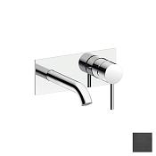 Almar Square Смеситель для раковины, внешняя часть, излив 15,5 см, цвет: PVD brushed absolute black E210075.AB