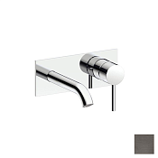 Almar Square Смеситель для раковины, внешняя часть, излив 15,5 см, цвет: PVD brushed gun metal E210075.GM