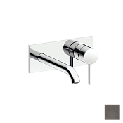 Almar Square Смеситель для раковины, внешняя часть, излив 18,5 см, цвет: PVD brushed gun metal E210076.GM